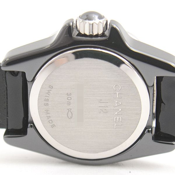 シャネル 時計 レディース J12 XS ダイヤモンド 電池式 ブラック文字盤  