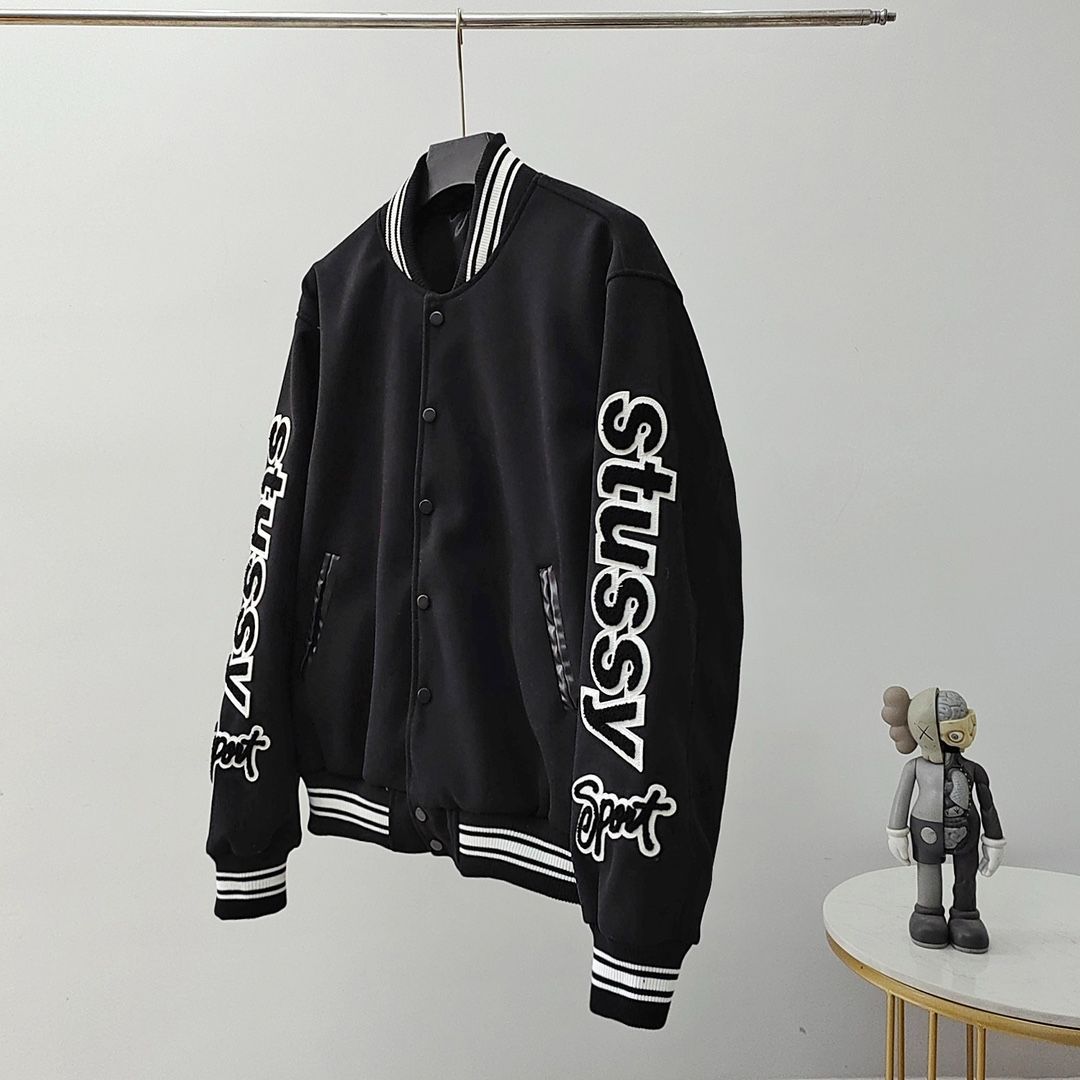 新品 STUSSY VARSITY JACKET COMPETITION バーシティジャケット - メルカリ