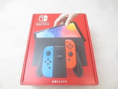 ゲーム Nintendo switch ニンテンドースイッチ 本体 HEG-001 有機ELモデル 動作品 ジョイコン ネオンレッド ブルー 箱