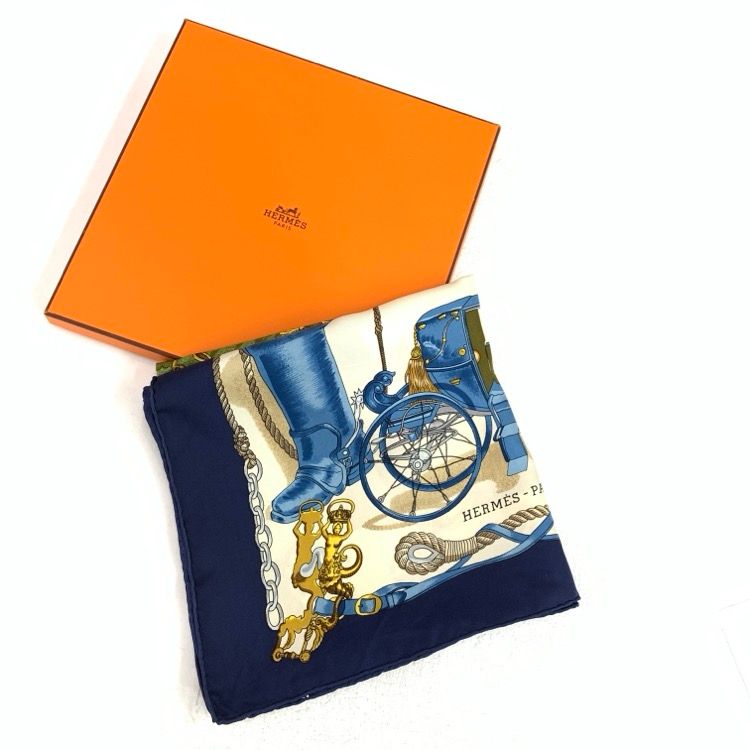 HERMES エルメス カレ 90 BATEAU A VAPEUR DE JOUFFROY DABBANS HERMES エルメス カレ 90 BATEAU A VAPEUR DE JOUFFROY DABBANS