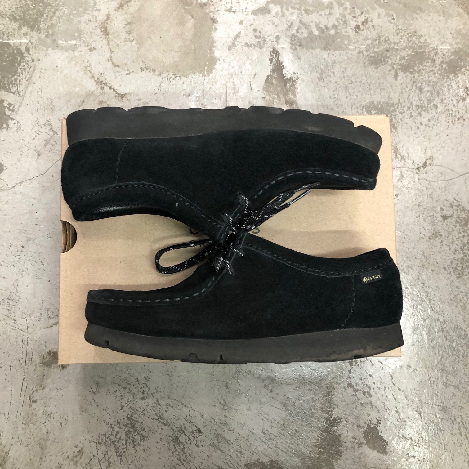 定価34100円 Clarks ワラビー ゴアテックス / Wallabee GTX（ブラック