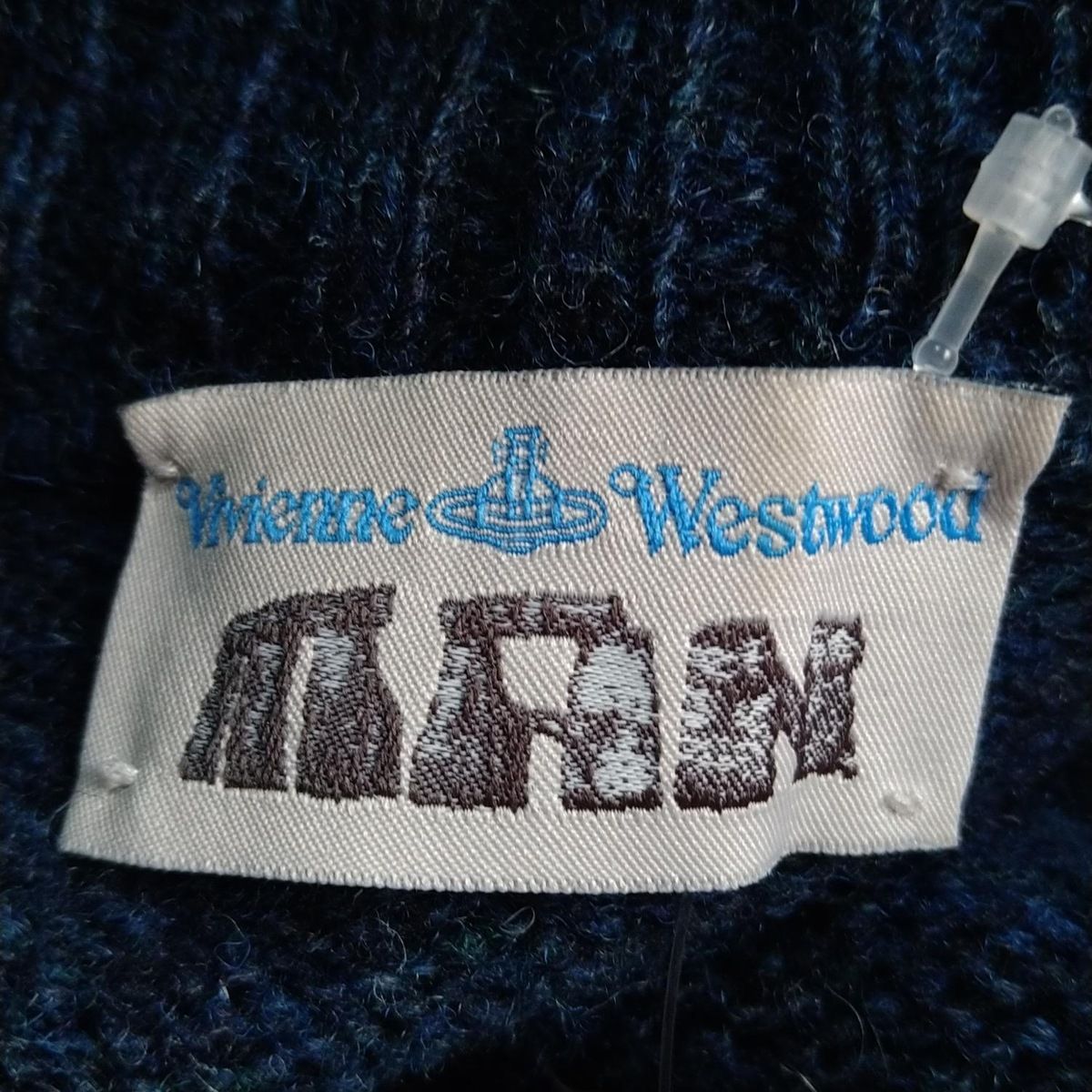Vivienne Westwood Manブルー オリゾンティ ニットS