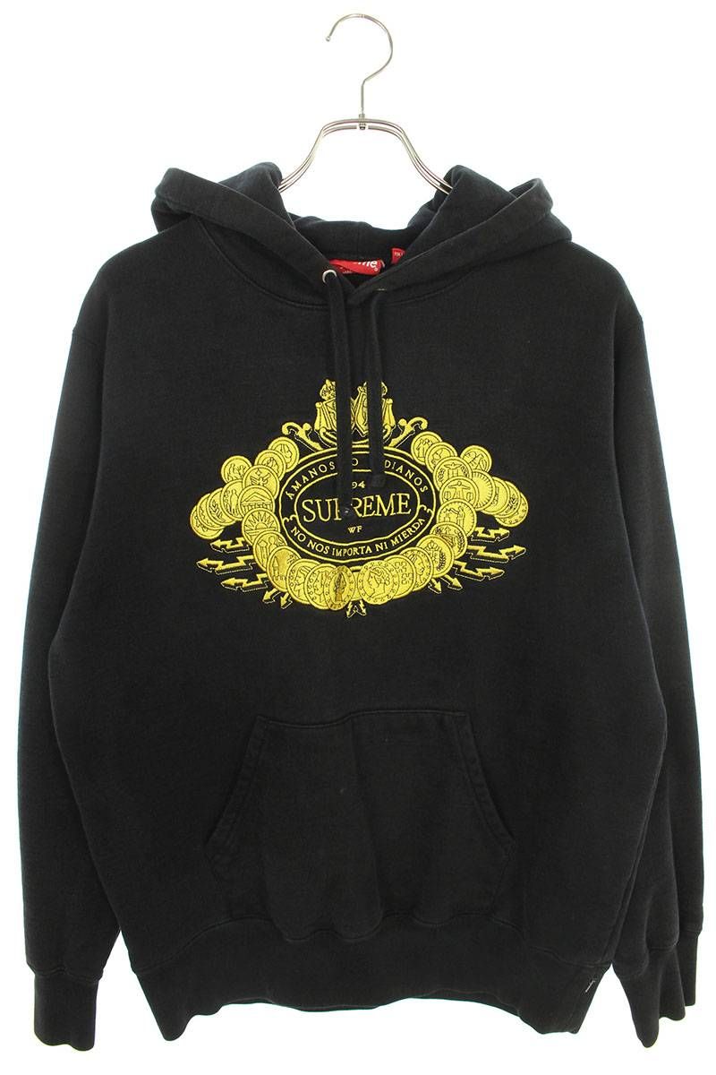 シュプリーム 18AW Love Or Hate Hooded Sweatshirt ロゴ刺繍プルオーバーパーカー メンズ S - メルカリ