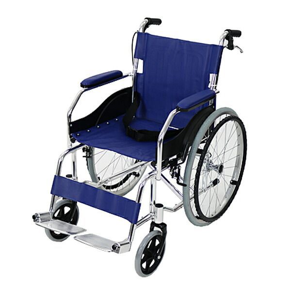 低価超激得車椅子 アルミ合金製 青 約10kg TAISコード取得済 背折れ 軽量 折り畳み 介助用 介助ブレーキ付き 携帯バッグ付き ノーパンクタイヤ 介助用