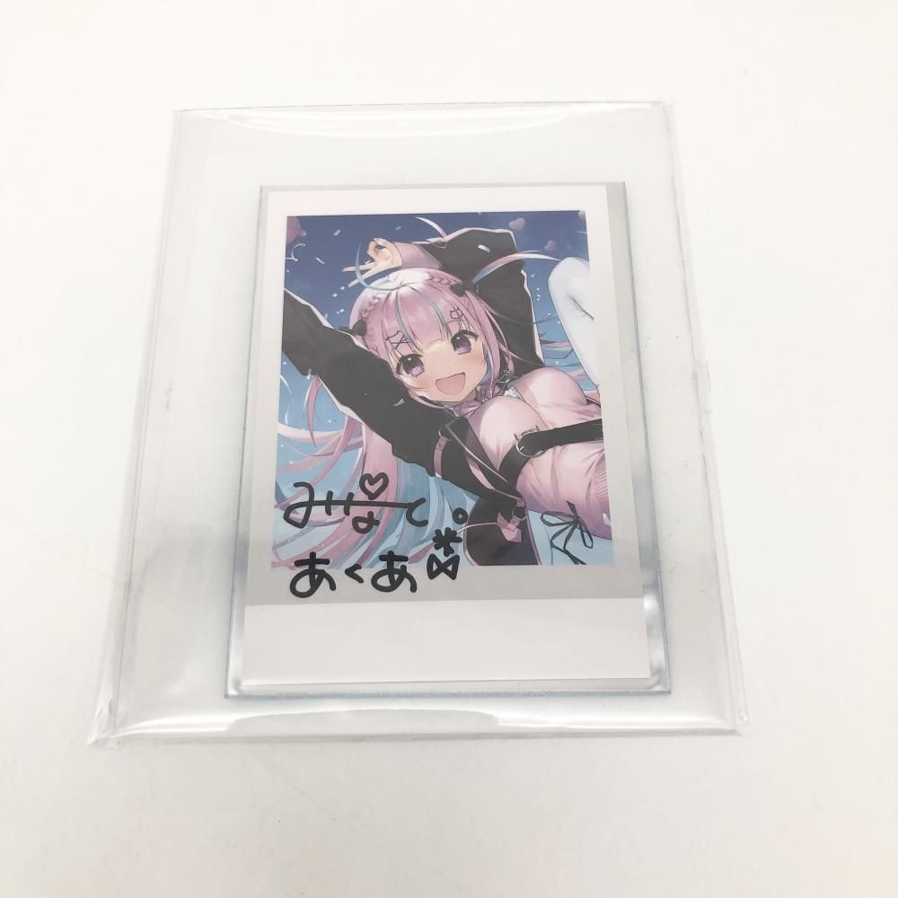 湊あくあ 誕生日記念2022 数量限定 直筆サイン入りチェキ風ブロマイドカード 湊あくあ 誕生日記念2022 数量限定 直筆サイン入りチェキ風