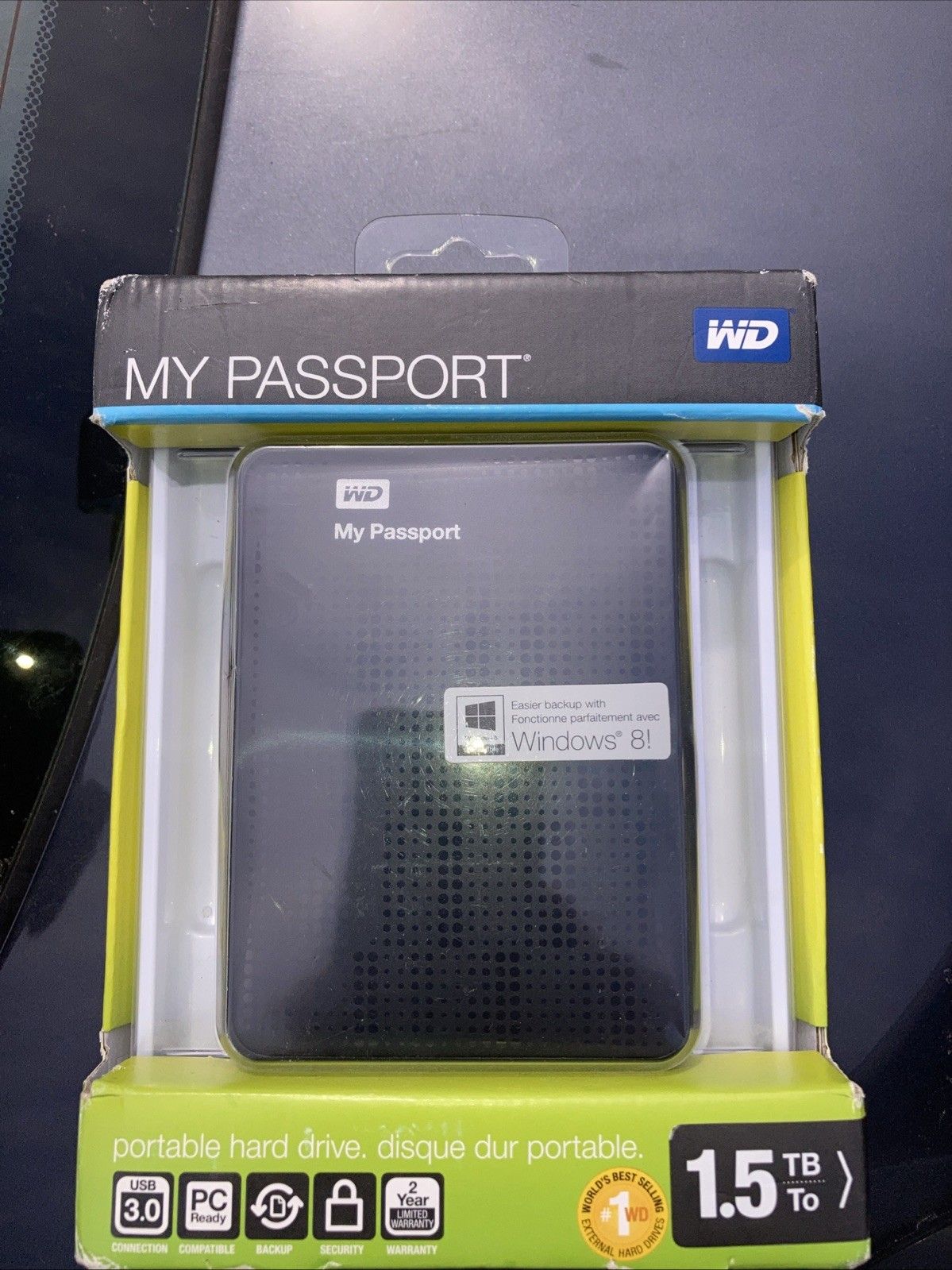 Western Digital My Passpt 1.5 TB Ptable HD ドライブ ハードドライブ Western Digital ブラック