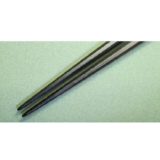  大黒屋 江戸木箸 八角利休箸 縞黒檀 23.5 cm 黒 マイ箸にも お箸マナーコンプレックス解消 箸 カトラリー(スプーン等)