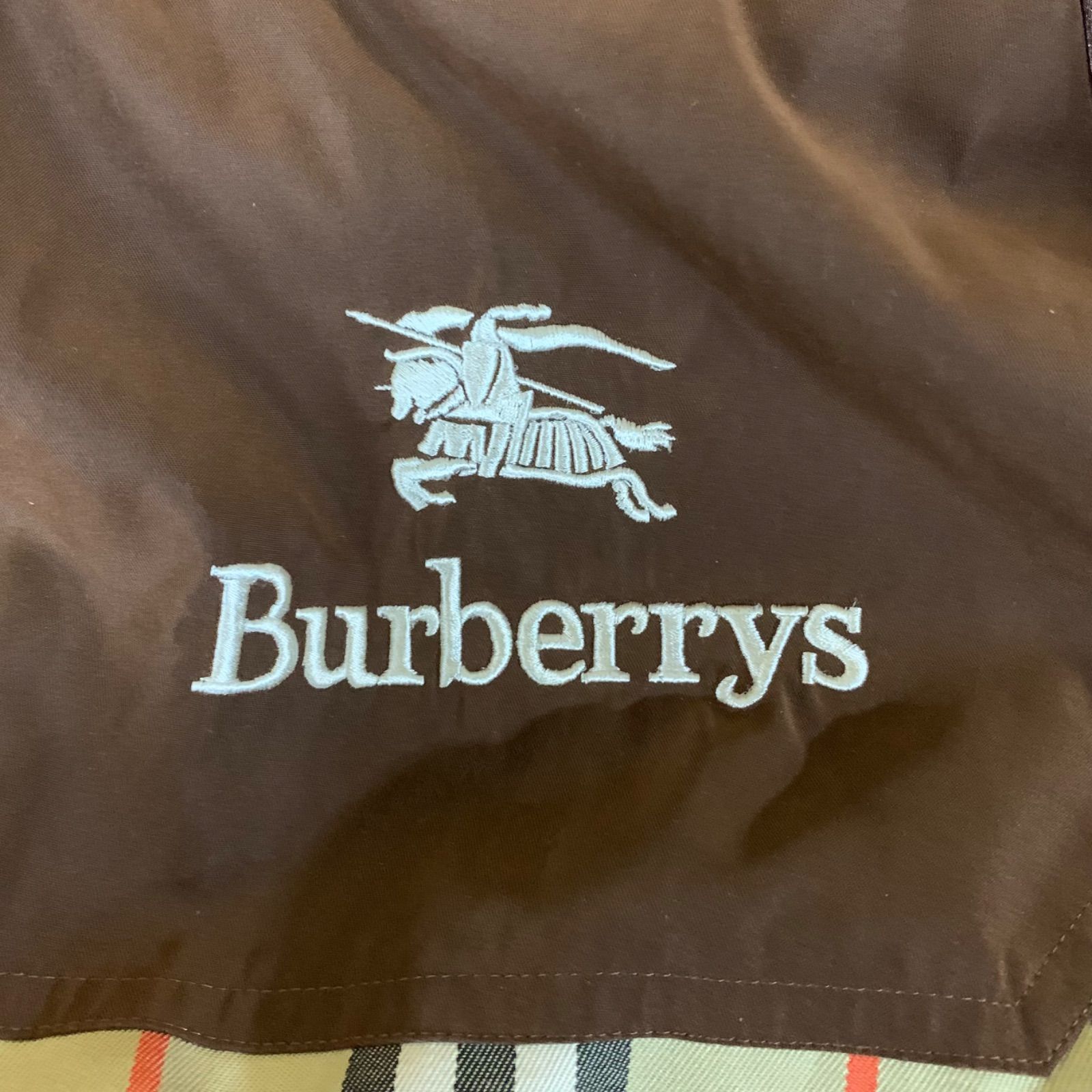 37 BURBERRY バーバリー ロゴ刺繍入り中綿モッズコート 三陽商会タグ