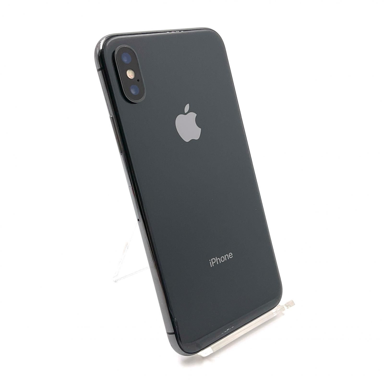 iPhone X 64GB スペースグレイ au 白ロム 動作 済 78% 全額返金保証 最速発送