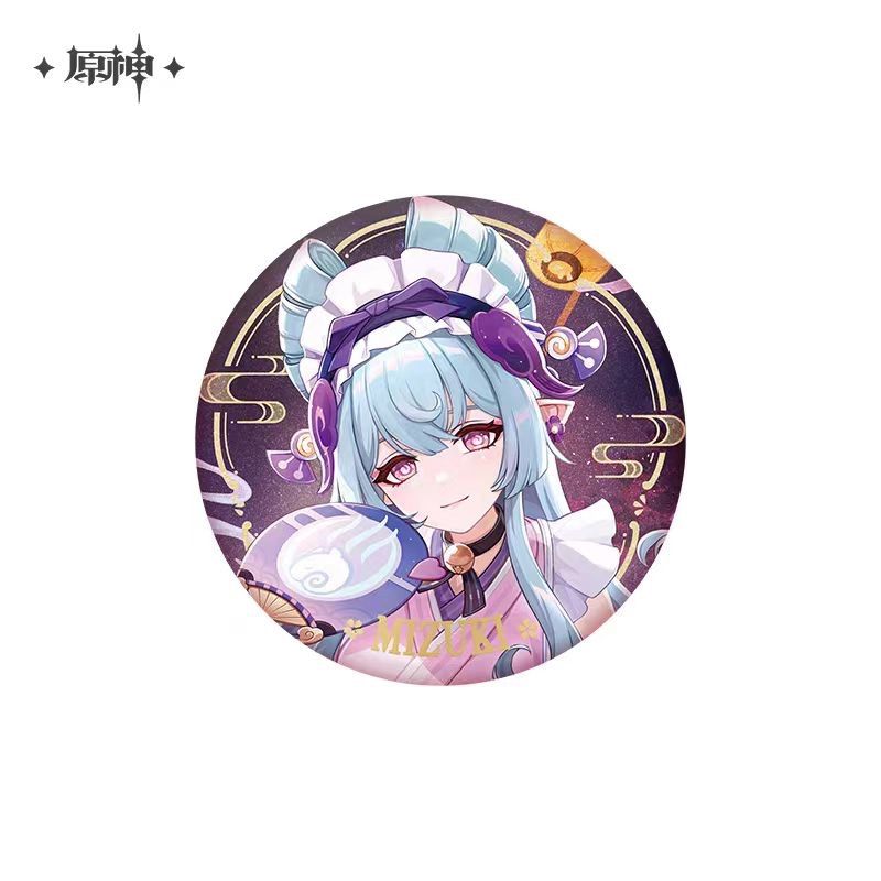 公式正規品 夢見月瑞希 八重神子 缶バッジ 原神 バッチ みずき