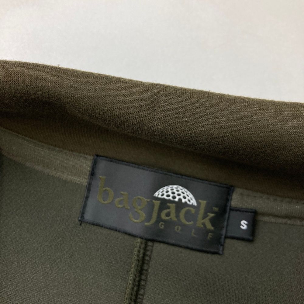 サイズ：S BAGJACK GOLF  ダンボールニット 長袖ジャケット  カーキ系 [240101486692] ゴルフウェア メンズ ストスト サイズ：S BAGJACK GOLF ダンボールニット 長袖ジャケット