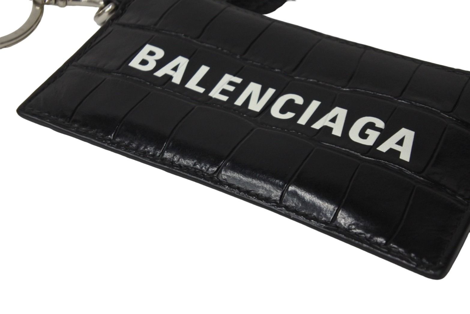 極美品 BALENCIAGA バレンシアガ CASHキーリング付きカードケース