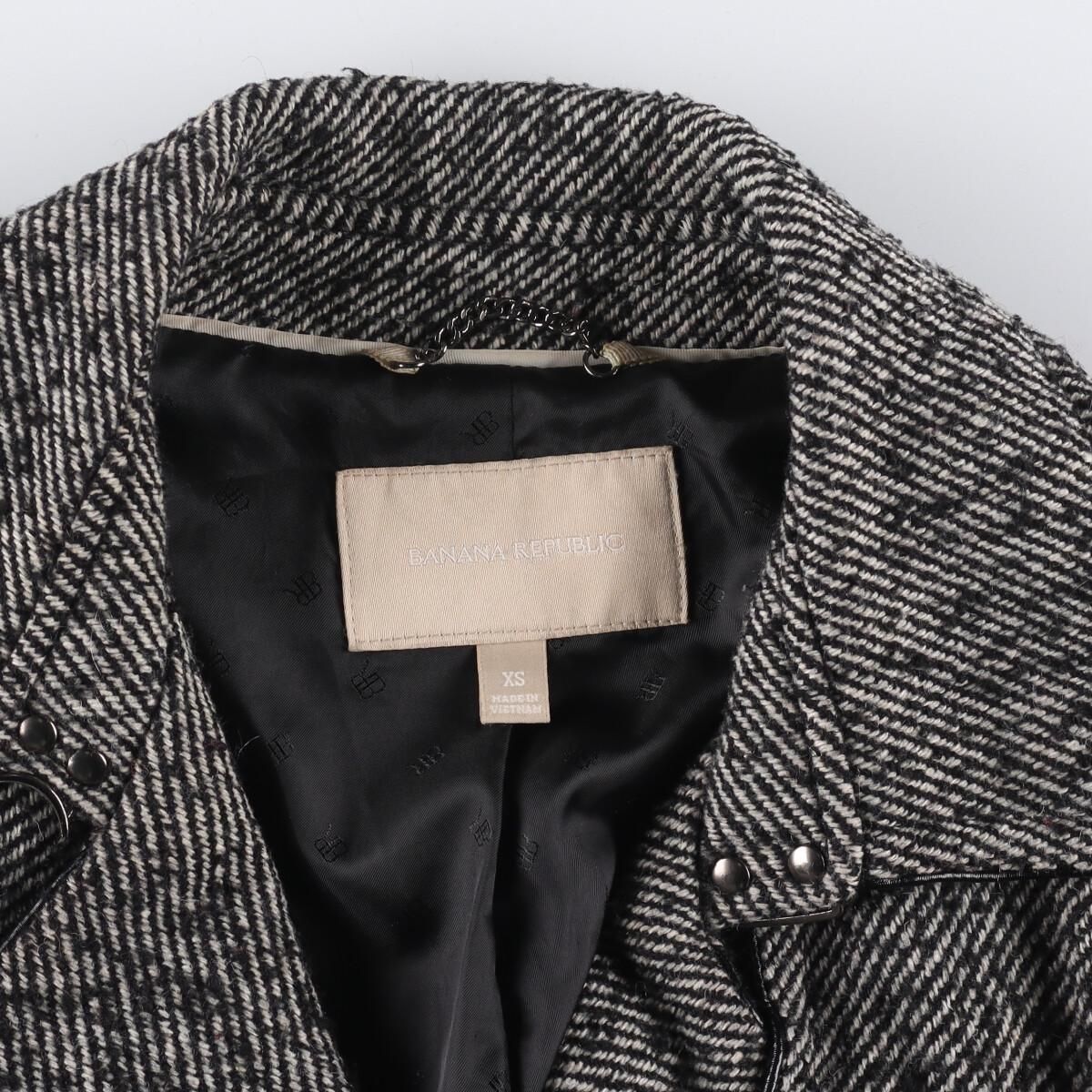 古着 バナナリパブリック BANANA REPUBLIC ウールロングコート 