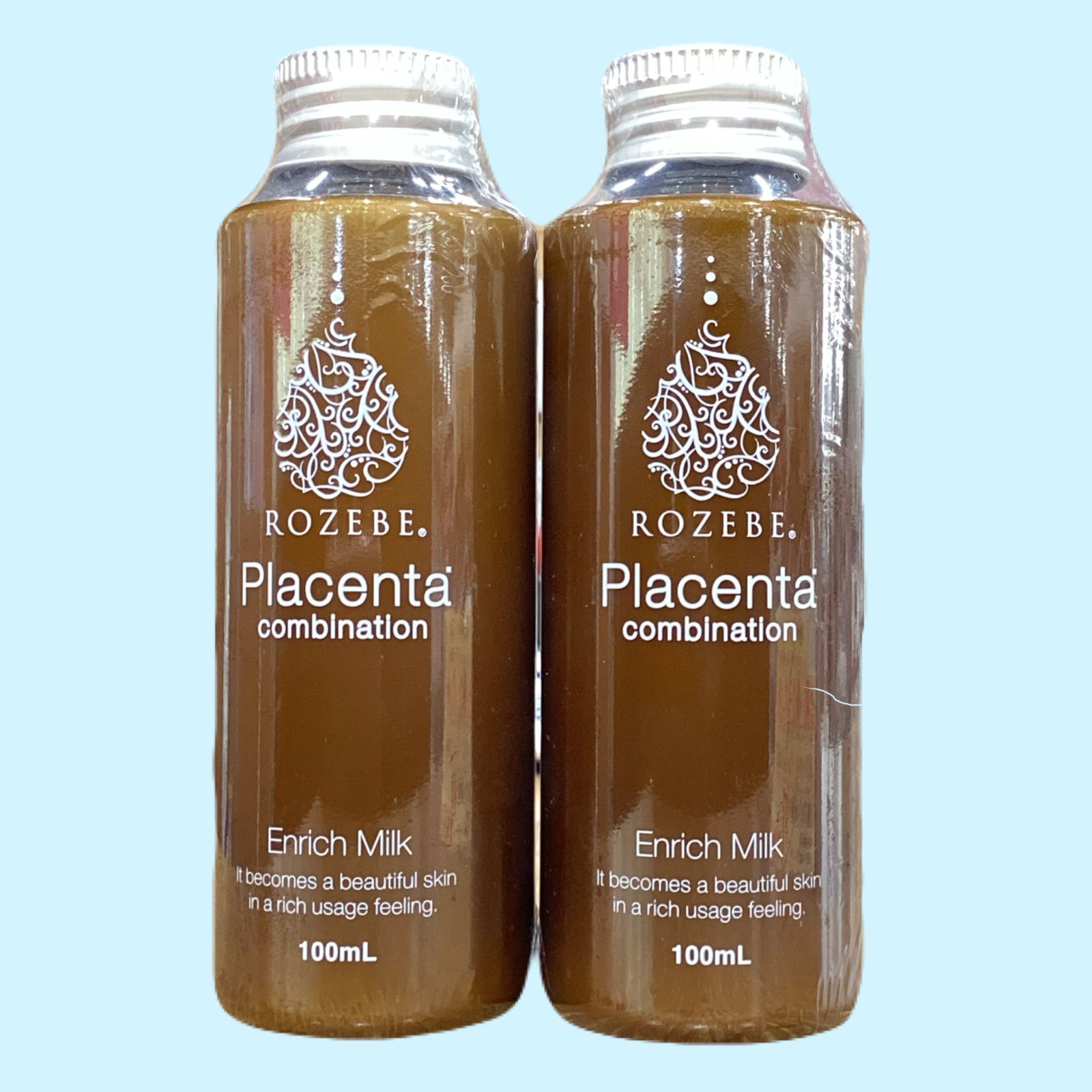 2本まとめ割引} ロゼべ プラセンタ エンリッチミルク 100ml × 2｜ 薬用 