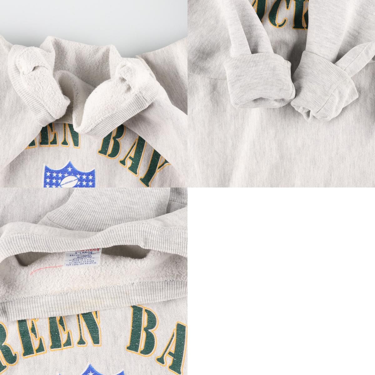 90年代 チャンピオン Champion リバースウィーブ 刺繍タグ NFL GREEN BAY PACKERS グリーンベイパッカーズ スウェットシャツ トレーナー USA製 メンズL ヴィンテージ /eaa362437