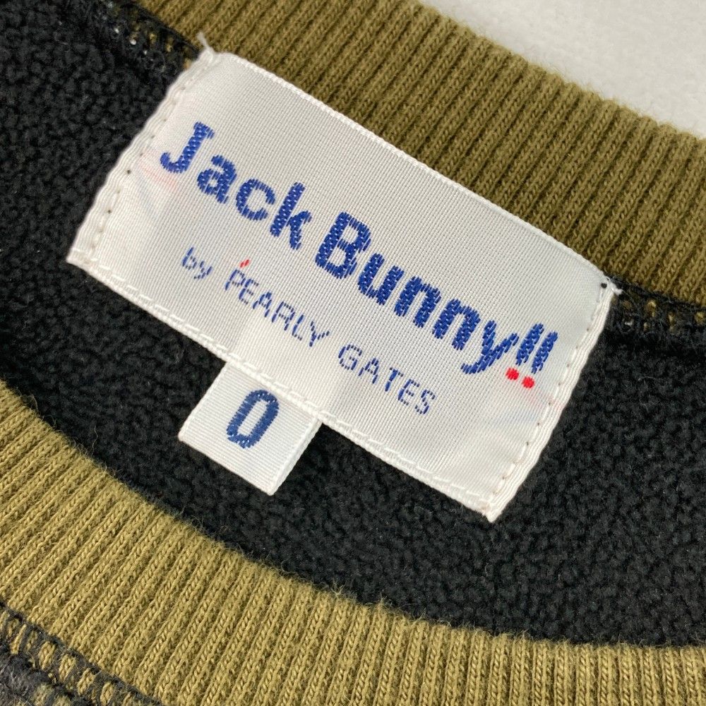 サイズ：0 JACK BUNNY ジャックバニー  裏起毛 スウェットトレーナー カモフラ柄 グリーン系 [240101261852] ゴルフウェア レディース ストスト