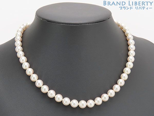 ほぼ新品】ミキモト MIKIMOTO パール ネックレス 51珠 アコヤ