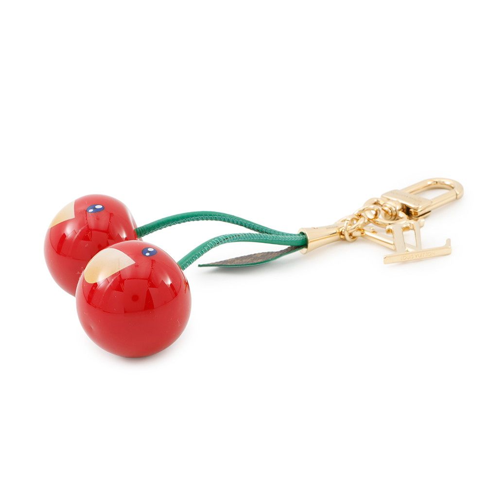 ルイヴィトン キーホルダー LV × TM バッグチャーム・チェリー M02476