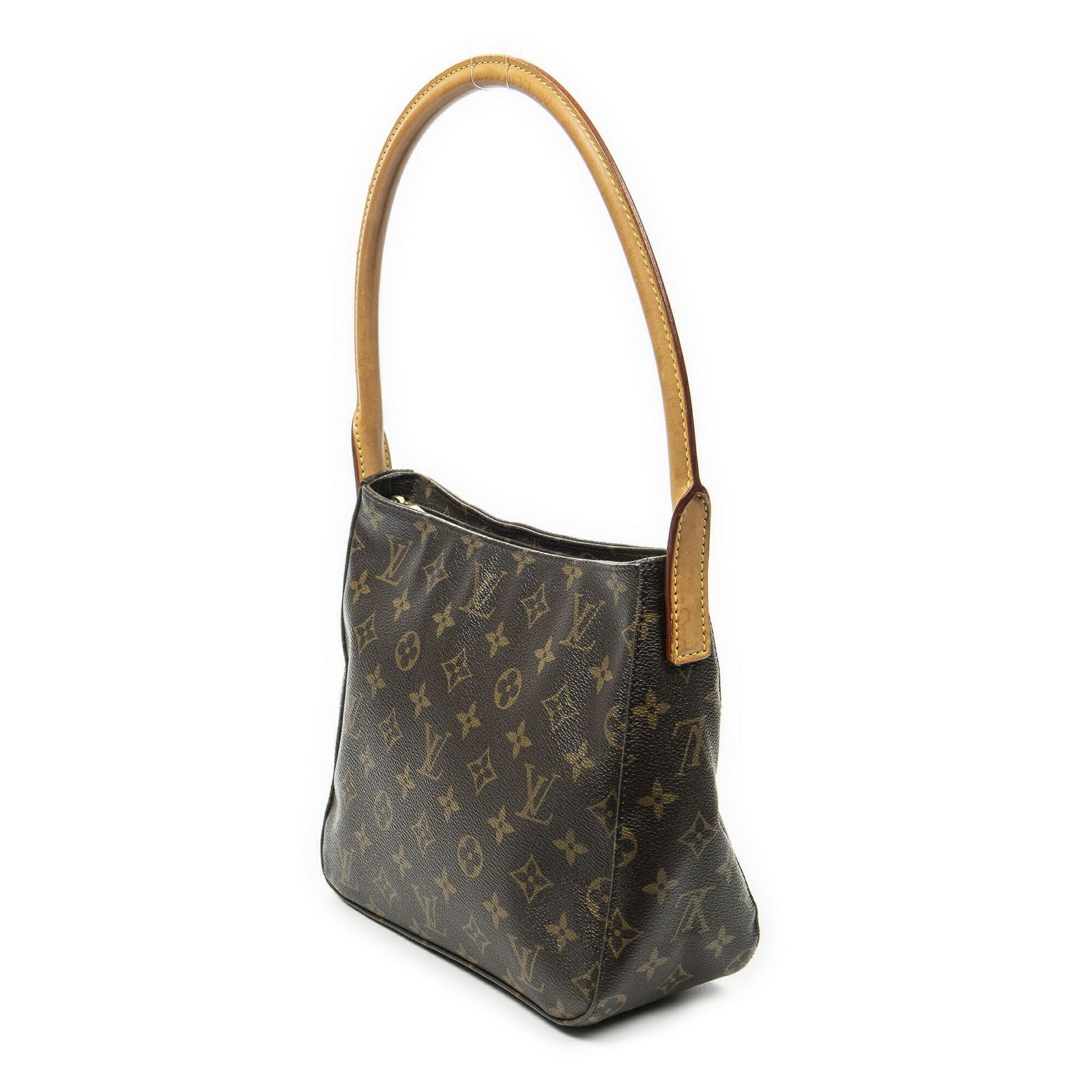 VUITTON ルイヴィトンルーピング茶色モノグラムキャンバスAB