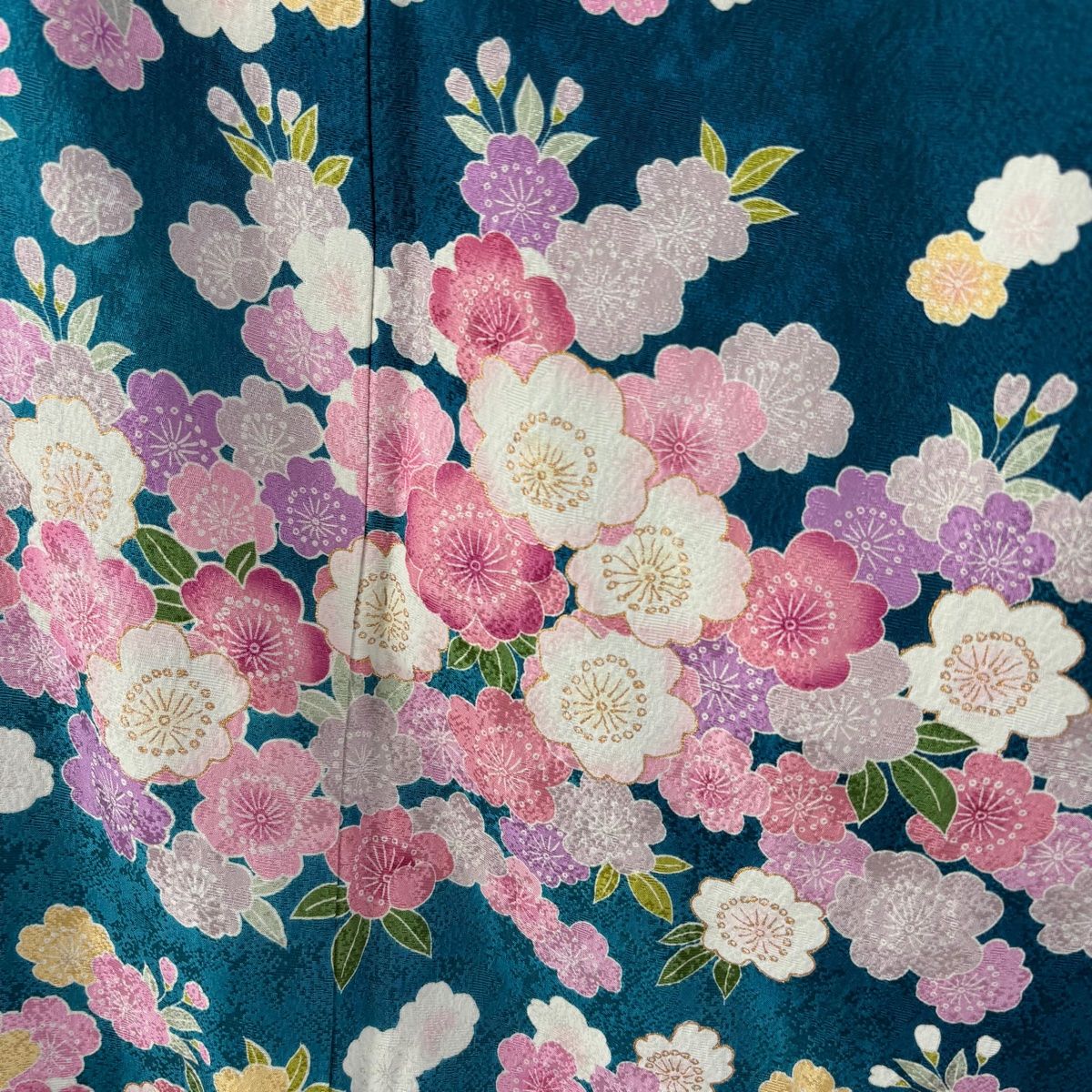 振袖 身丈170.5cm 裄丈67.5cm L 袷 袋帯フルセット 桜 金彩
