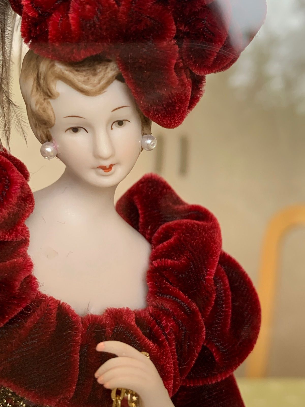 ビスクロマンフランス人形 ビスクドール ロマン フランス人形 ベルベット - メルカリ