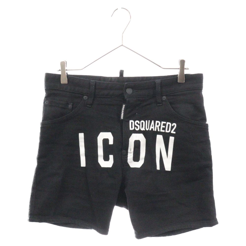 DSQUARED2 ロゴ デニムショートパンツ DSQUARED2 (ディースクエアード) 20SS ICON Print Shorts ロゴ