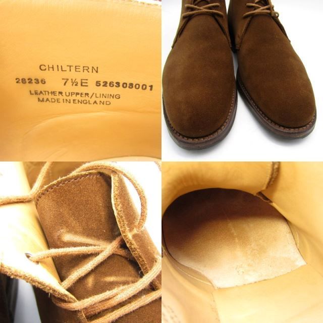 美品 Crockett&Jones クロケット&ジョーンズ UK7.5E チャッカブーツ