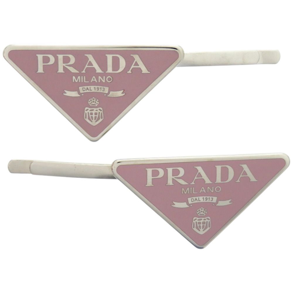 プラダ ヘアクリップ トライアングル ロゴ 1IF051 2BA6 F0E18 00 メタル alabastro シルバー その他 0513 PRADA
