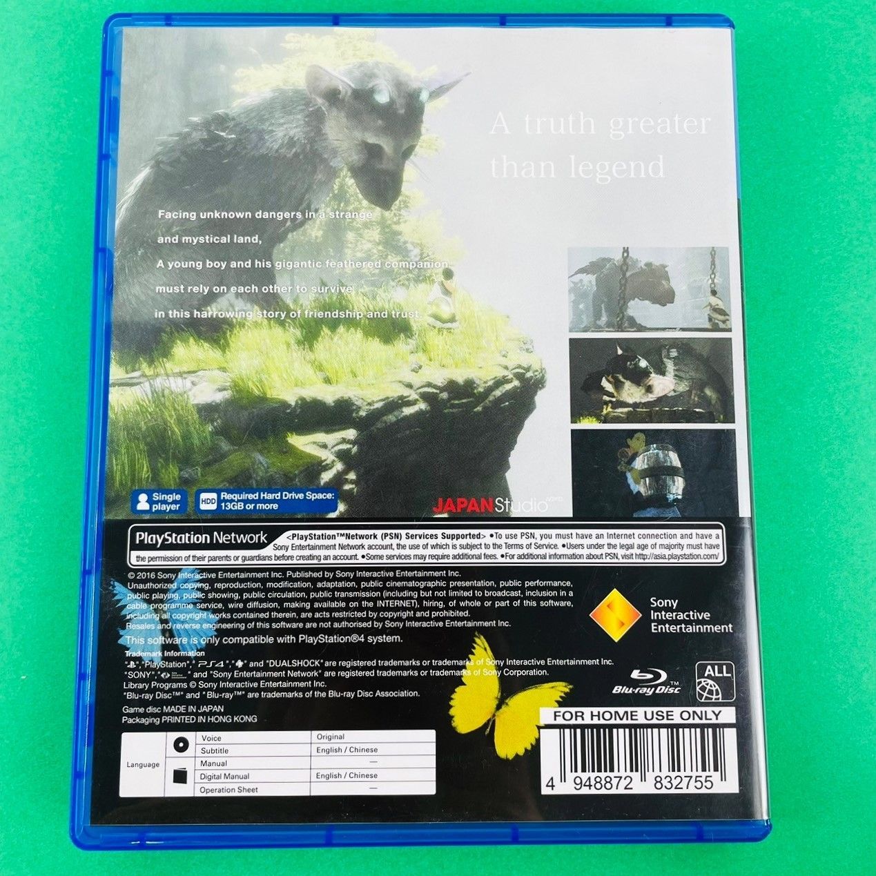 ◇【動作OK】 PS4 人喰いの大鷲トリコ 海外版 The Last Guardian