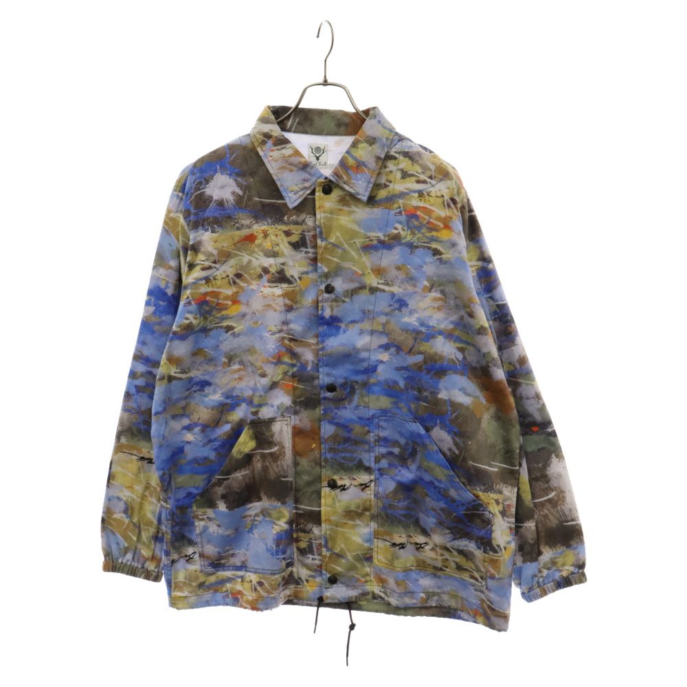 SOUTH2 WEST8 サウス2ウエスト8 S2W8×B/Miller Coach Jac ベンミラー グラフィックプリント コーチジャケット サックス SOUTH2 WEST8 (サウス2ウエスト8) S2W8 × B/Miller Coach Jac