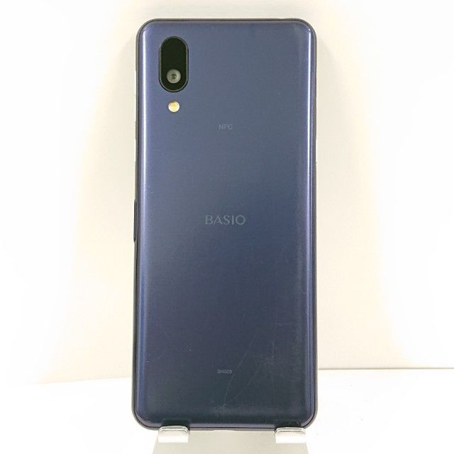 品〕 BASIO active 64GB ネイビー SHG09 au SIMフリー【368】 BASIO