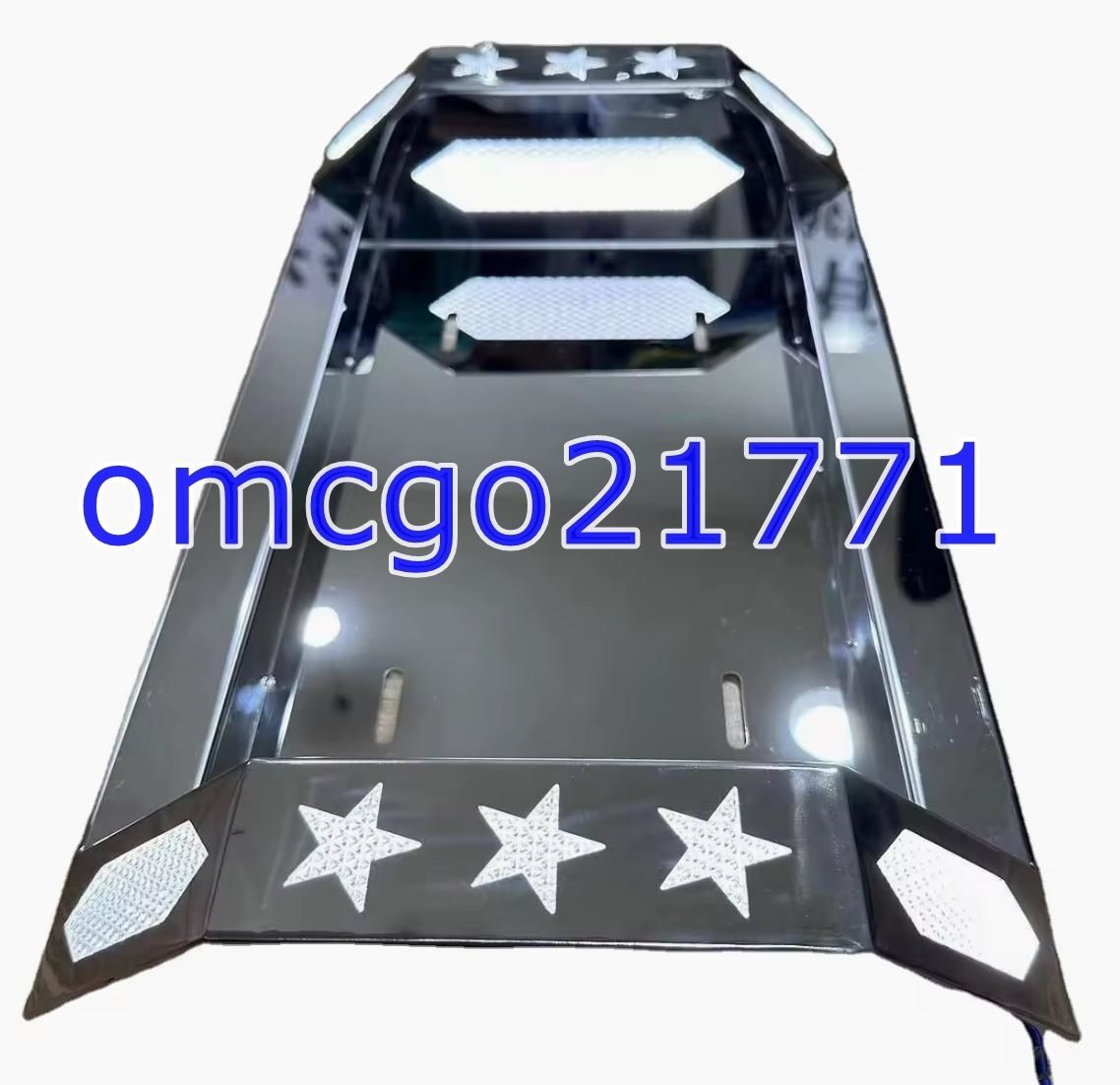 1円スタ！即納！大型ナンバー枠 ◆菱抜き◆色が変える仕様 ステンレス 鏡面仕上げ フロントアンドン レトロ 汎用 デコトラ 0153