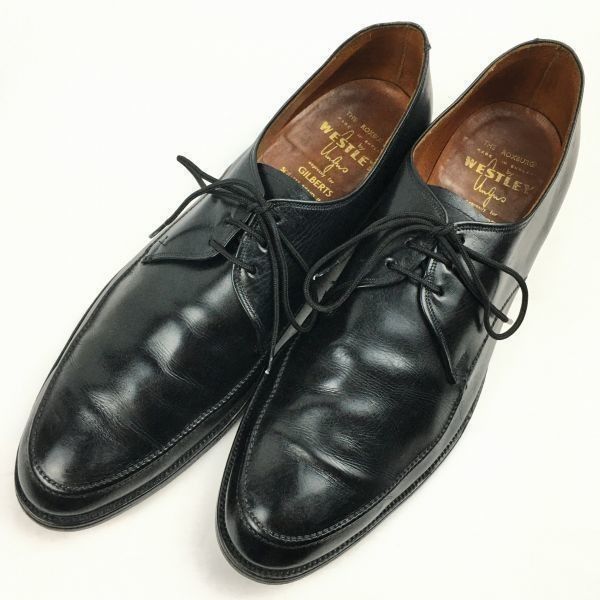 試着交換OK！1970-80年代頃?　GILBERTS by WESTLEY　イングランド製/Vintage 　Uチップ〈黒/BLACK/ブラック〉size11C　27.5-28.0-28.5程度///men's 菅NO.WZH-62 試着交換OK！1970-80年代頃? GILBERTS by WESTLEY イングランド製