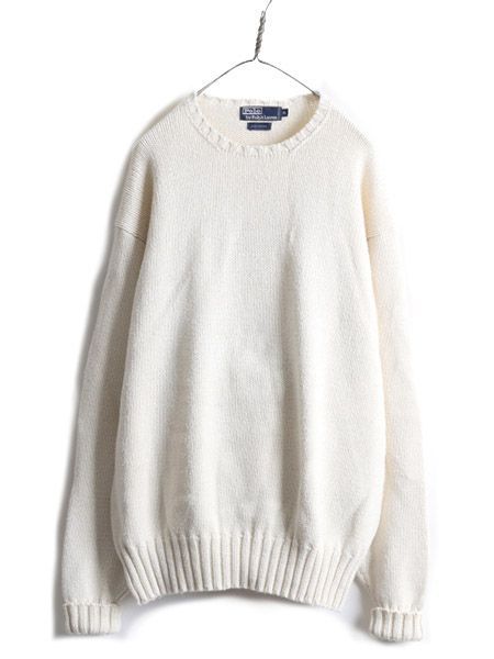 90s ポロ ラルフローレン コットン ニット セーター ポニー無し