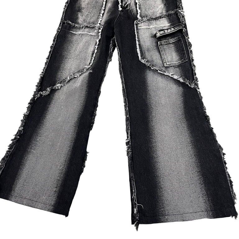 パンツ NO/FAITH STUDIOS FLARED DENIM 001 BLACK NO/FAITH STUDIOS : 노페이스스튜디오] FLARED DENIM 001 BLACK - SAMPLAS