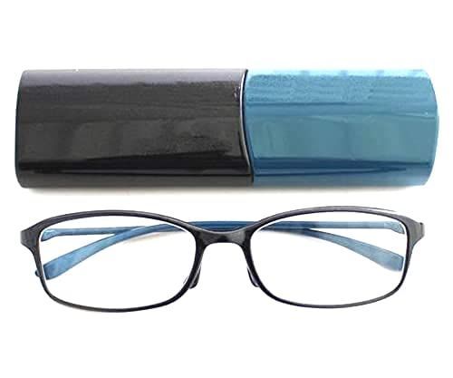 Size 1.50_Color パールブラック×ブルー Bayline ベイライン リーディンググラス 老眼鏡 TR90 軽量スクエアフレーム 15202 パールブラック×ブルー 1.50 男女共有モデル