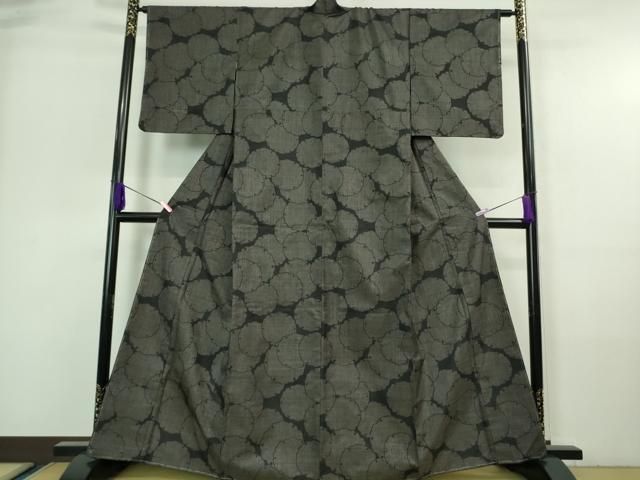 平和屋着物■極上　本場大島紬　7マルキ　雪輪重ね　逸品　未使用　DZAA7140kh5 平和屋着物□極上 本場大島紬 7マルキ 雪輪重ね 逸品 未使用