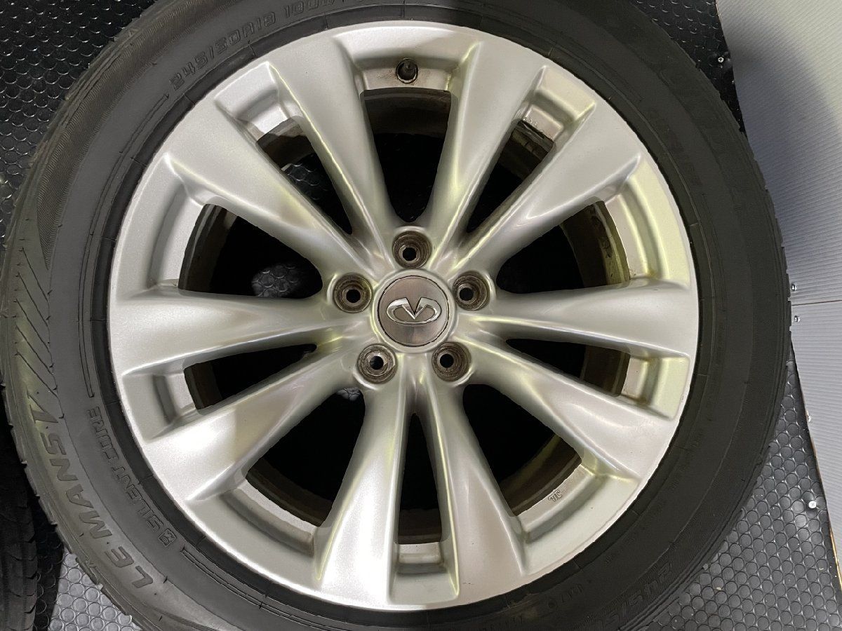 DUNLOP LE MANS V 245/50R18】夏タイヤ【日産 Y51フーガ 純正ホイール DUNLOP LE MANS V 245/50R18】夏タイヤ【日産 Y51フーガ 純正ホイール