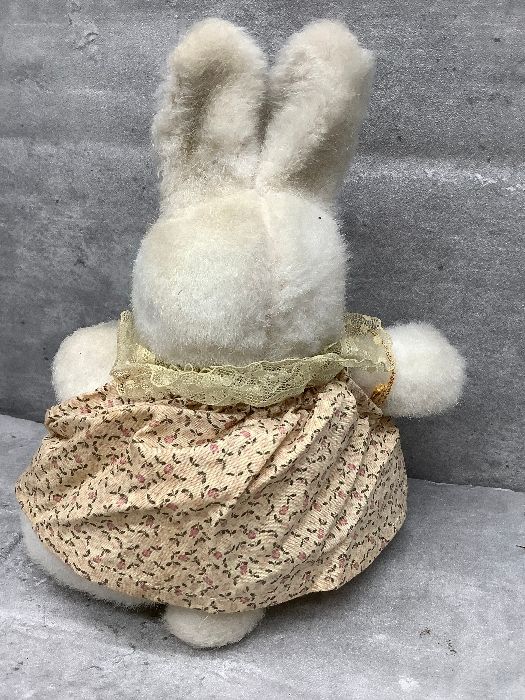  ホワイトウサギ ぬいぐるみ*2 Z1a 1986年ノンノンパート2 白うさぎ 兎 ウサギ ぬいぐるみ レトロ