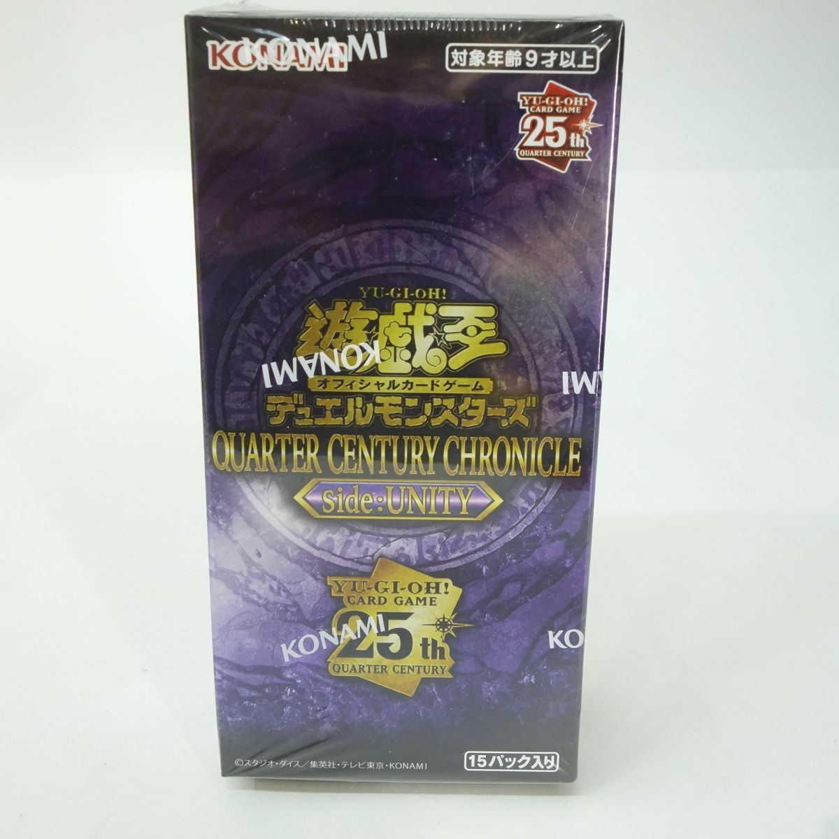 【未開封】遊戯王 OCG デュエルモンスターズ QUARTER CENTURY CHRONICLE side:UNITY BOX 1パック4枚入り×15パック入り