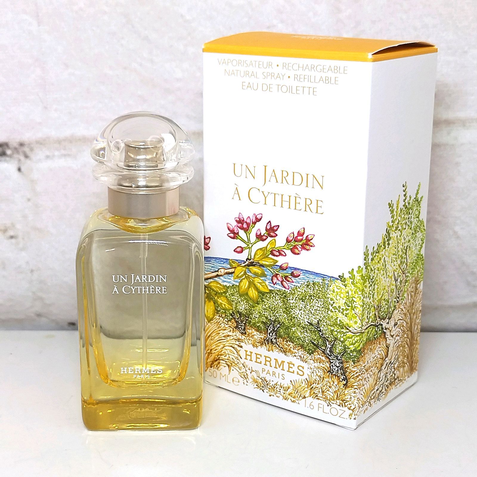 A 8 【 HERMES 】 50ml ほぼ満タン UN JARDIN A CYTHERE エルメス シテールの庭 EDT オードトワレ SP  スプレー 香水 フレグランス 箱付き - メルカリ