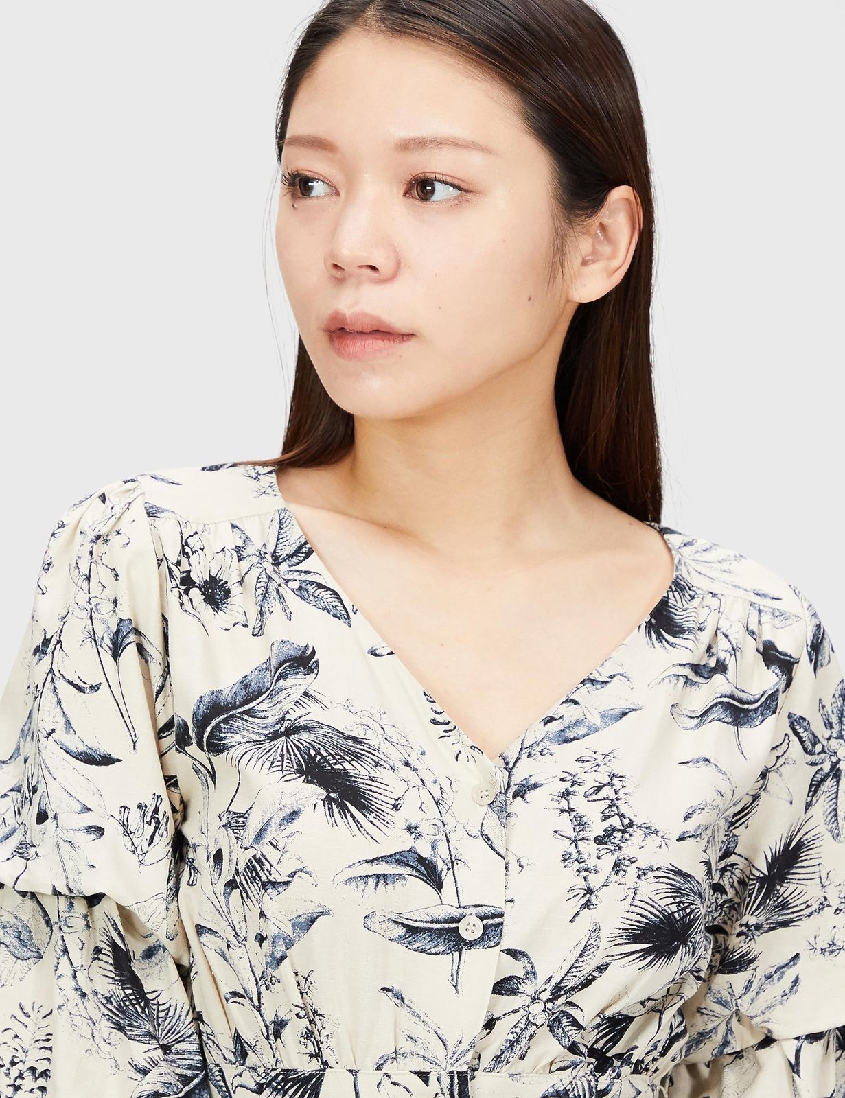  コエル カジュアルドレス ベルト付きボタニカルワンピース レディース その他 フェイスケア