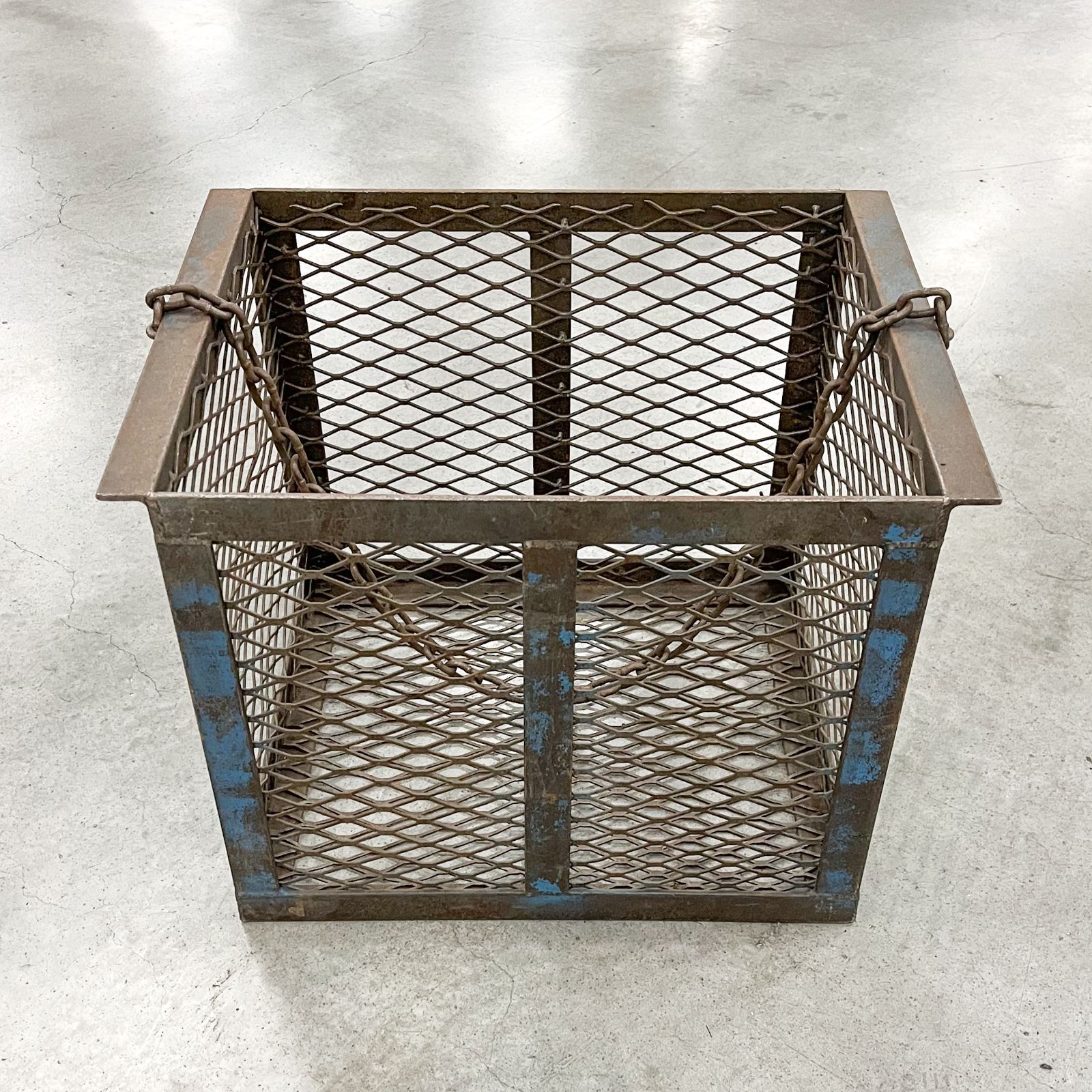 ビンテージ アイアン メッシュ バスケット Vintage Industrial Mesh