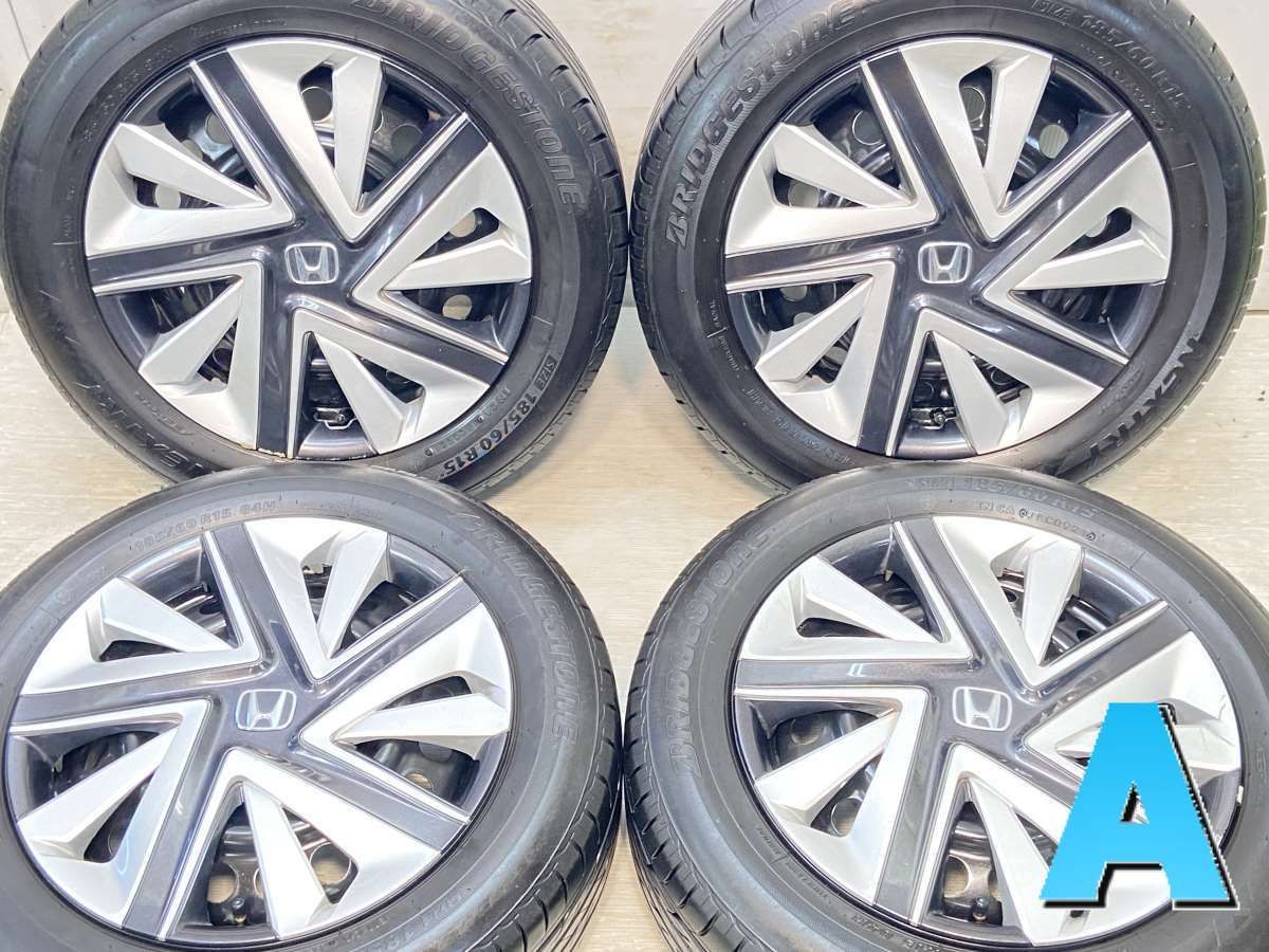 185/60R15  nブリヂストン ネクストリー nホンダ純正  n15x6.0  100-4穴 n中古タイヤ サマータイヤ ホイールセット 4本セットn s15240726002