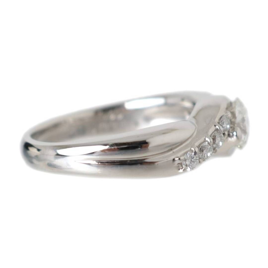 Pt900/プラチナ ダイヤ デザインリング 中0.507・0.20ct 11.5号 8.6g