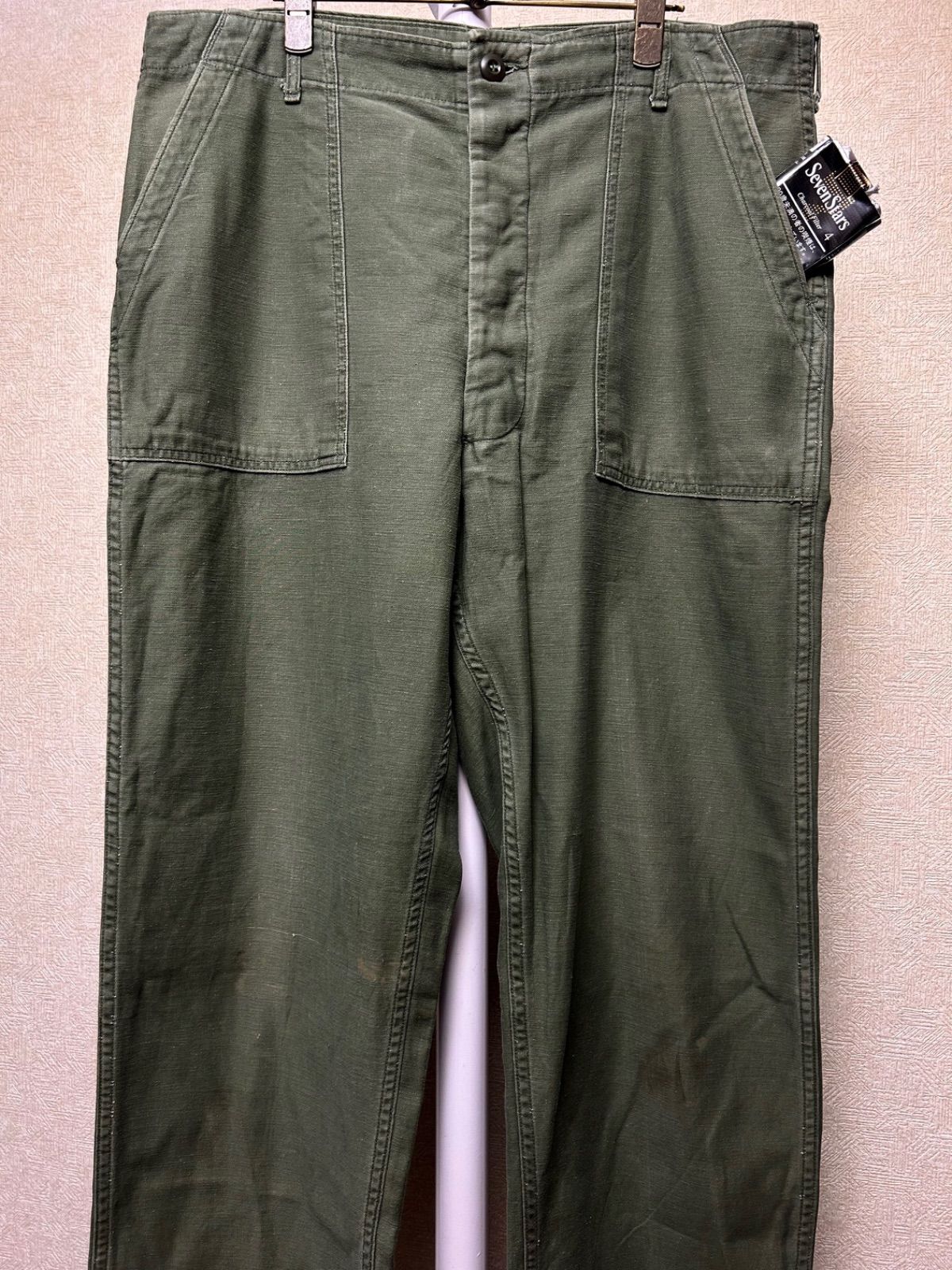 希少ラージサイズ米軍実物コットンサテンベイカーパンツヴィンテージ年代ランク美品 希少ラージサイズ米軍実物コットンサテンベイカーパンツヴィンテージ