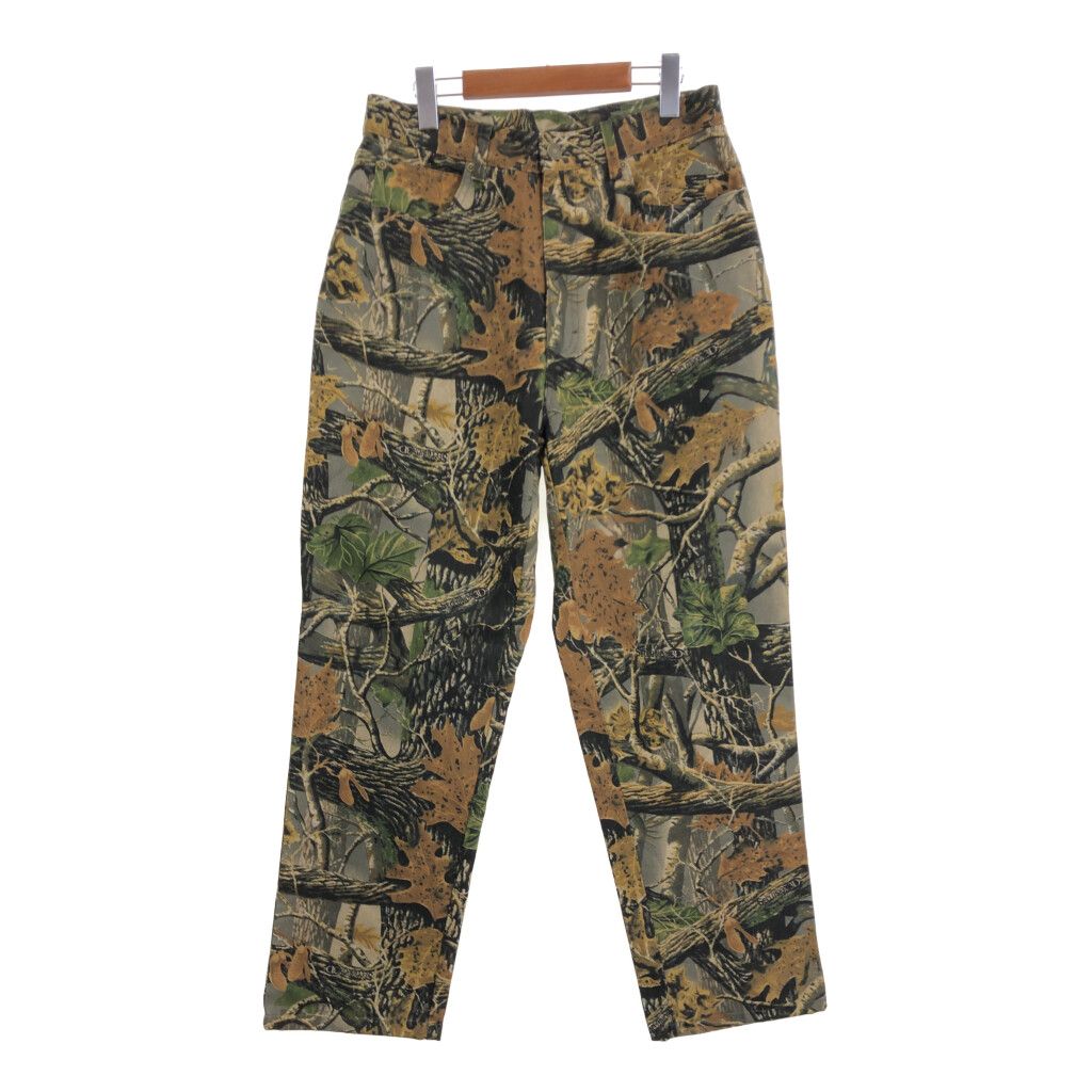 Cabela's カベラス リアルツリーカモ パンツ アウトドア 大きいサイズ グリーン (レディース 12) 中古 古着 R4936