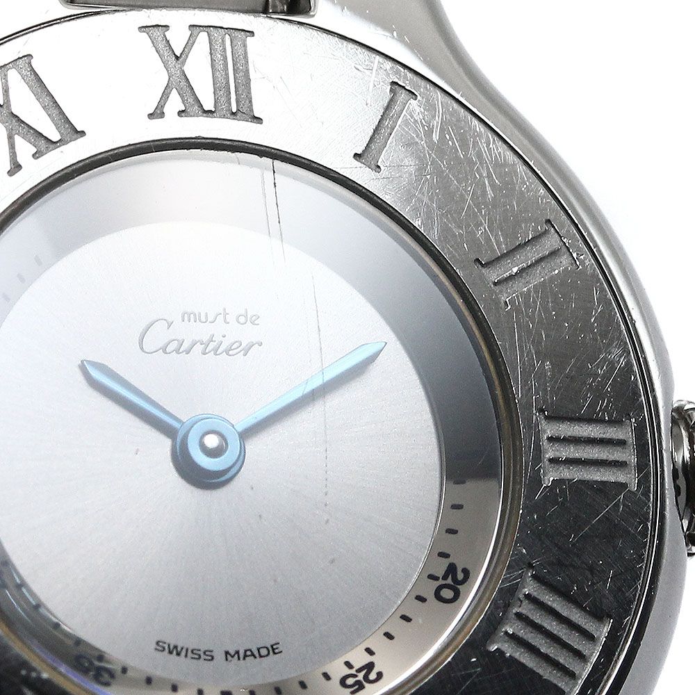 カルティエ CARTIER W10110T2 マスト21LM クォーツ ボーイズ 保証書  
