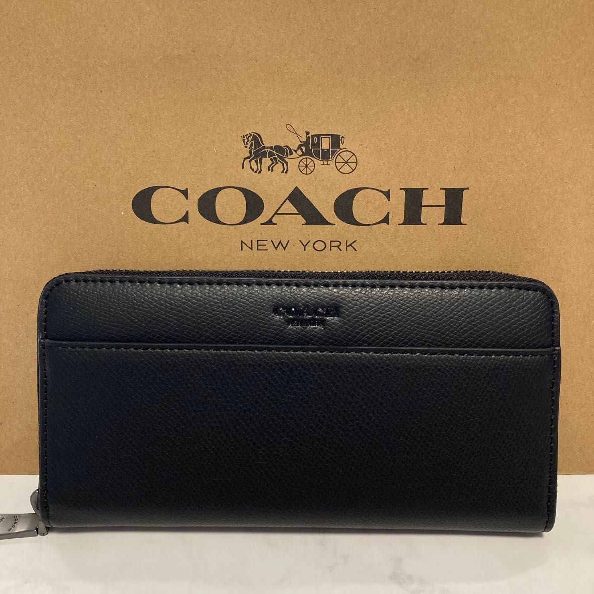 新品 COACH 長財布 コーチ 長財布 レディース ブラック - メルカリ