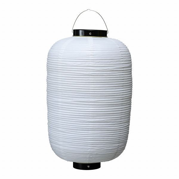 カドキ ビニール提灯 白ベタ 長型12号 b112-7(YTY01121M)